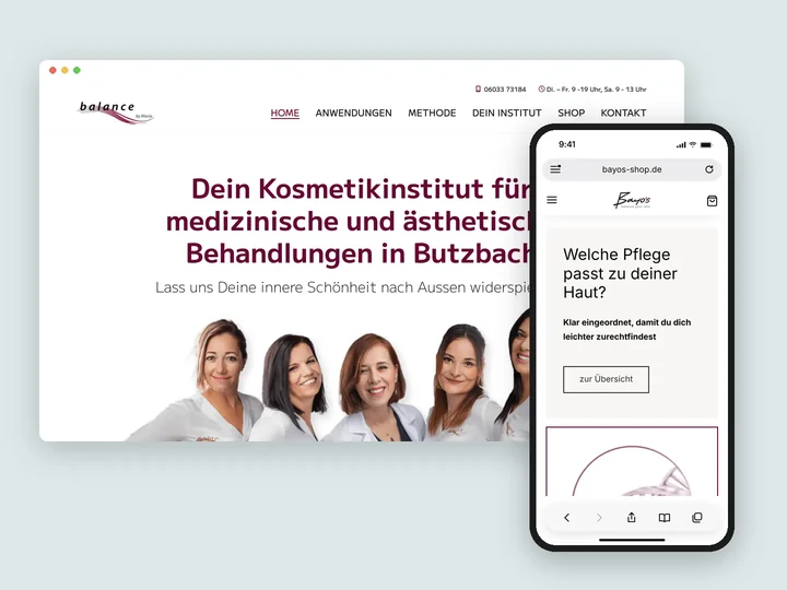 balance by Maria, Website und Online-Shop