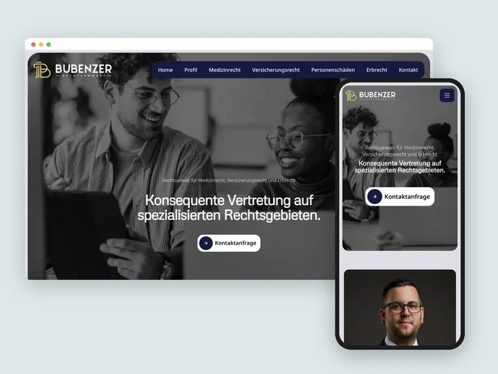 Bubenzer Recht, Corporate Identity und Website
