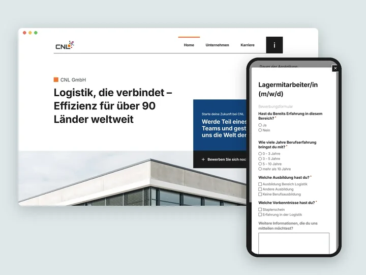CNL, Website und Stellenportal