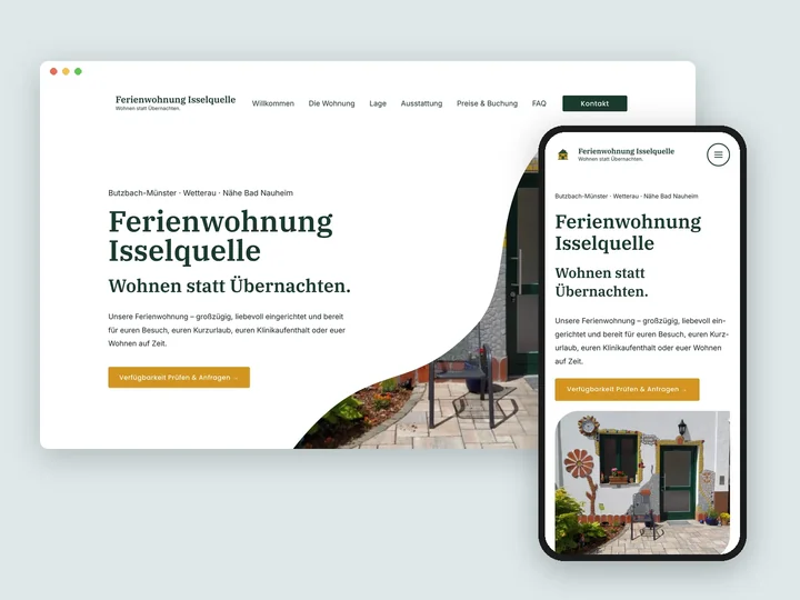 Ferienwohnung Isselquelle, Onepager