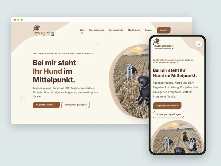 Hundehüttengaudi, Logo und Website