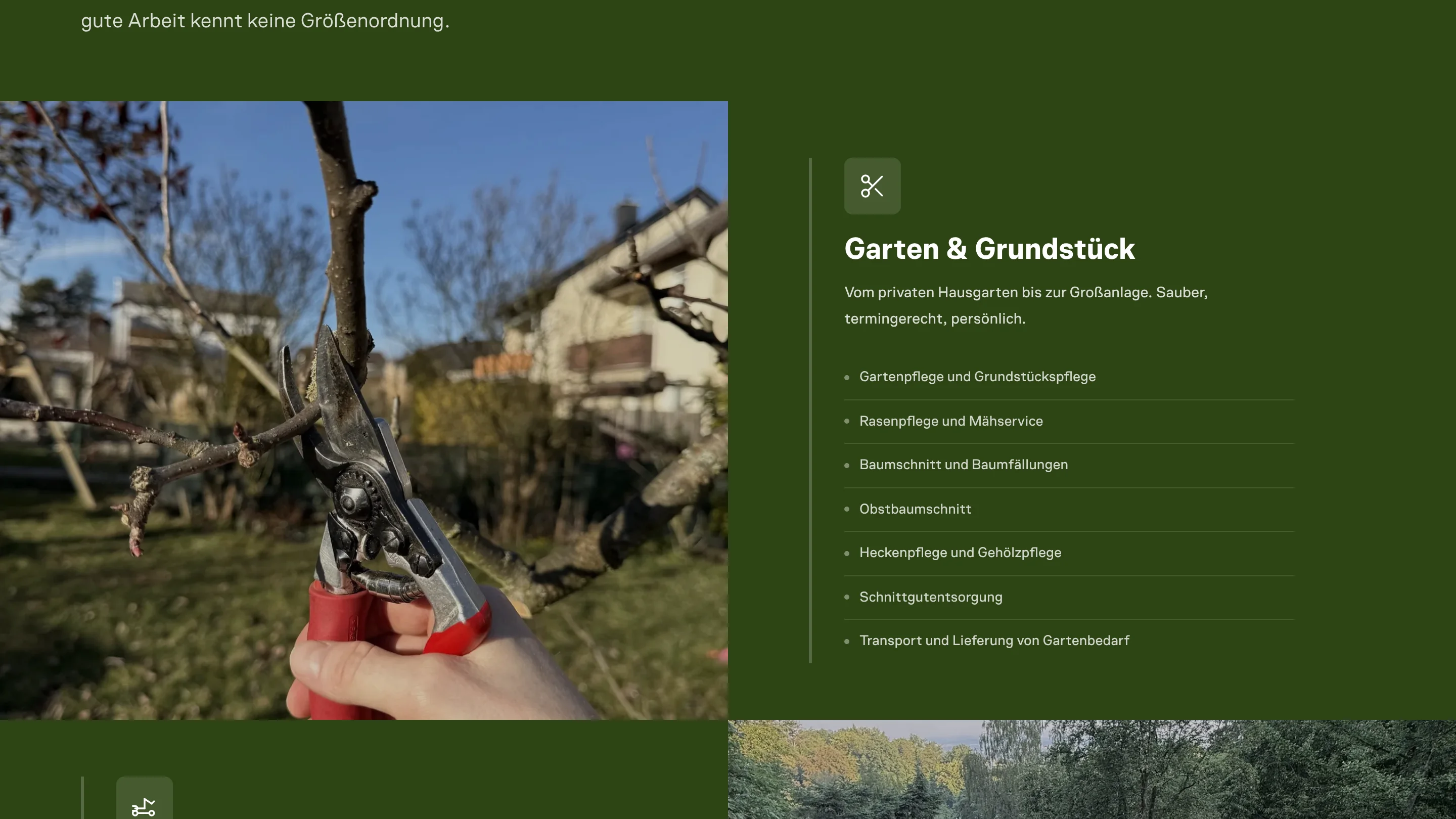 Agriforst L & F: Leistungsstreifen mit Bild und Text