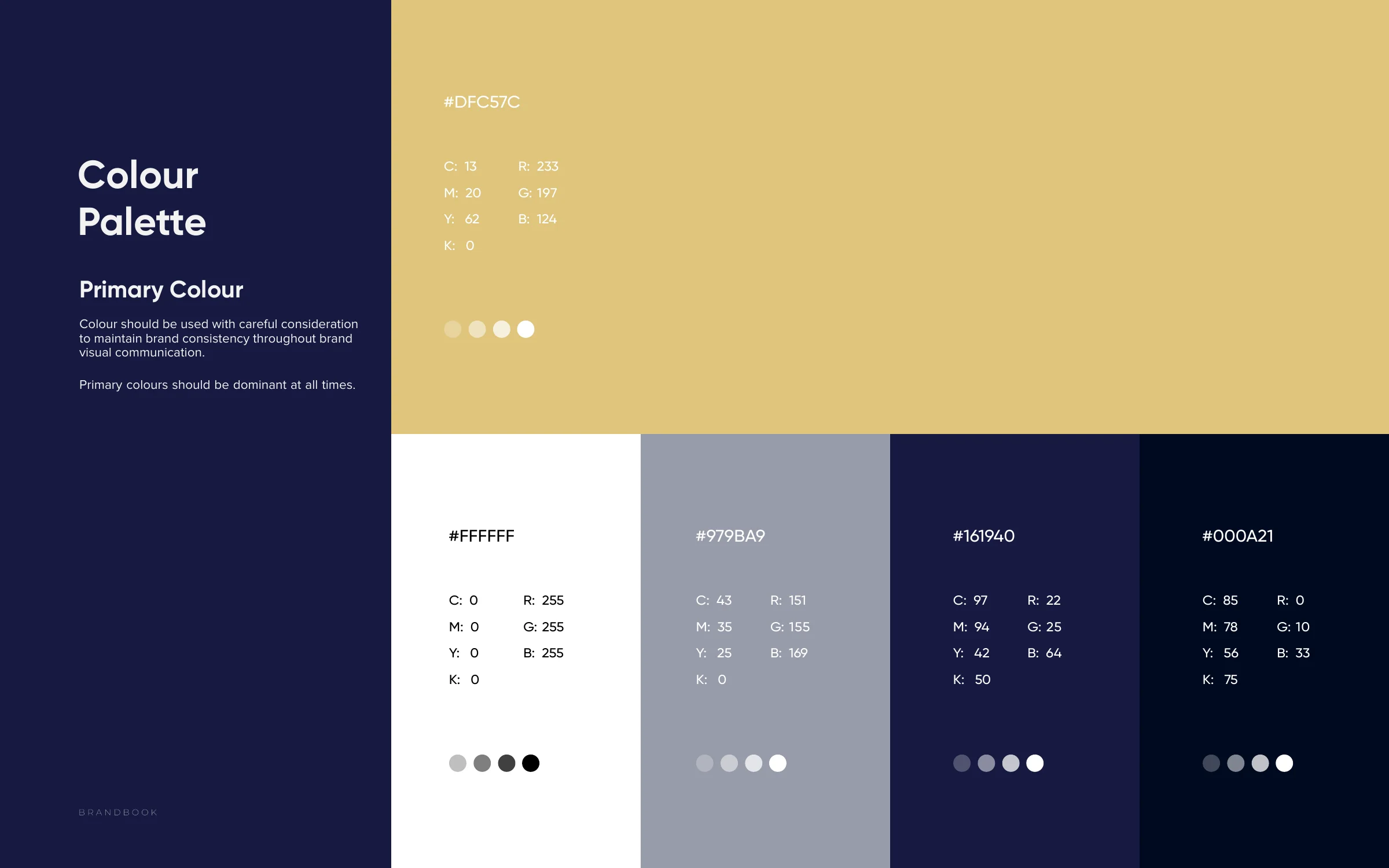 Bubenzer Recht: Brandbook, Farbpalette