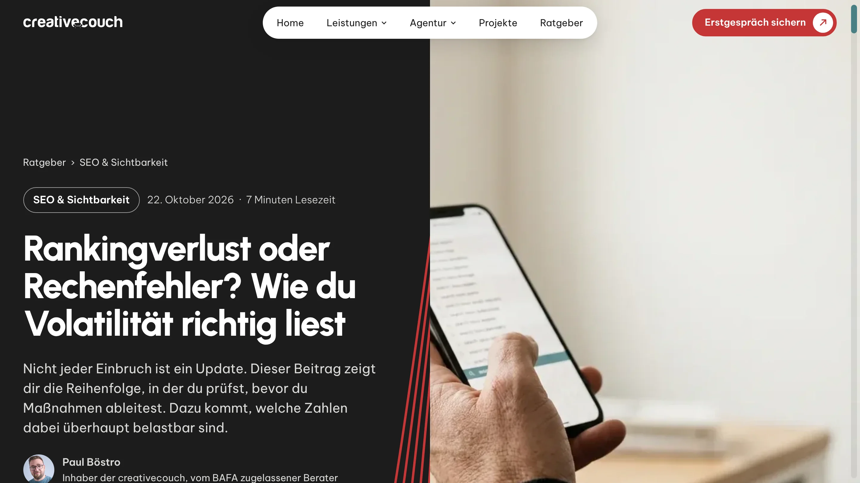 creativecouch: Ratgeber-Beitrag