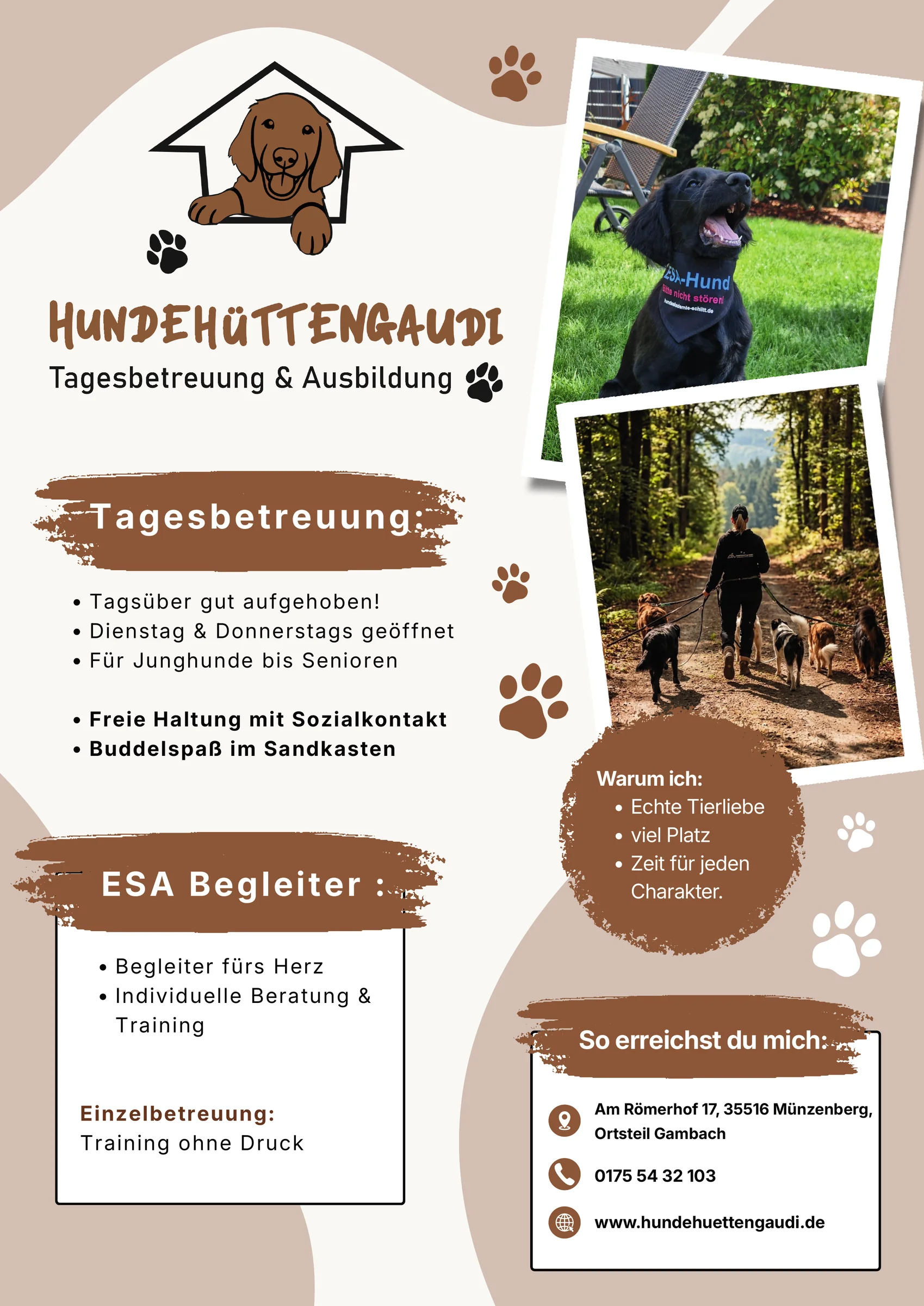 Hundehüttengaudi: Plakat in DIN A3