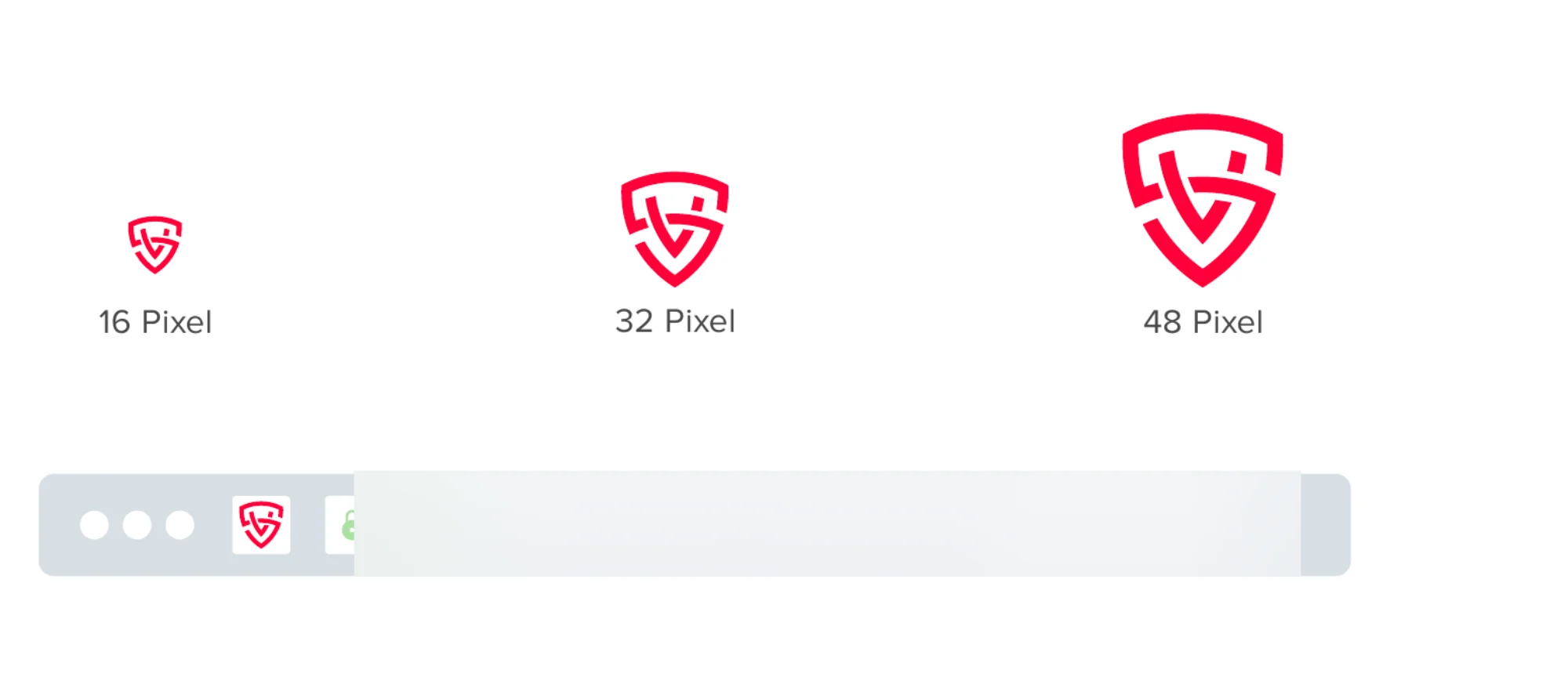 Favicon in 16, 32 und 48 Pixel